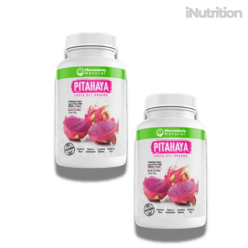 GENERICO - PITAHAYA EN CAPSULAS  - FRUTA DEL DRAGON PACK 2 UND