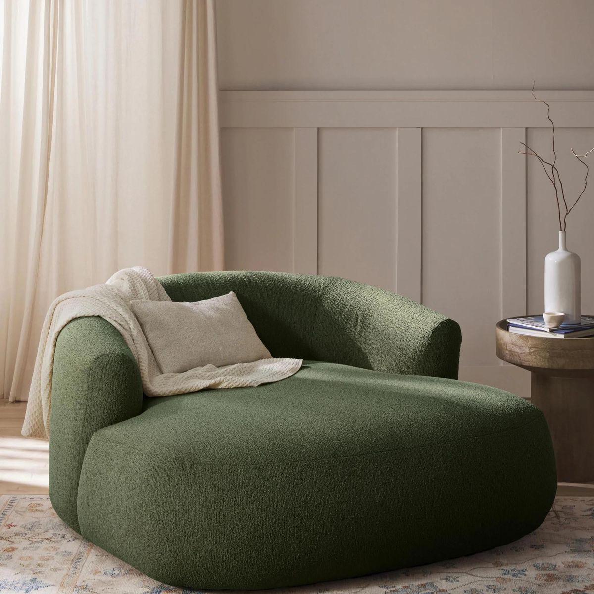 GENERICO - Sillón de salón Valentina Verde Oscuro Decoban Hogar