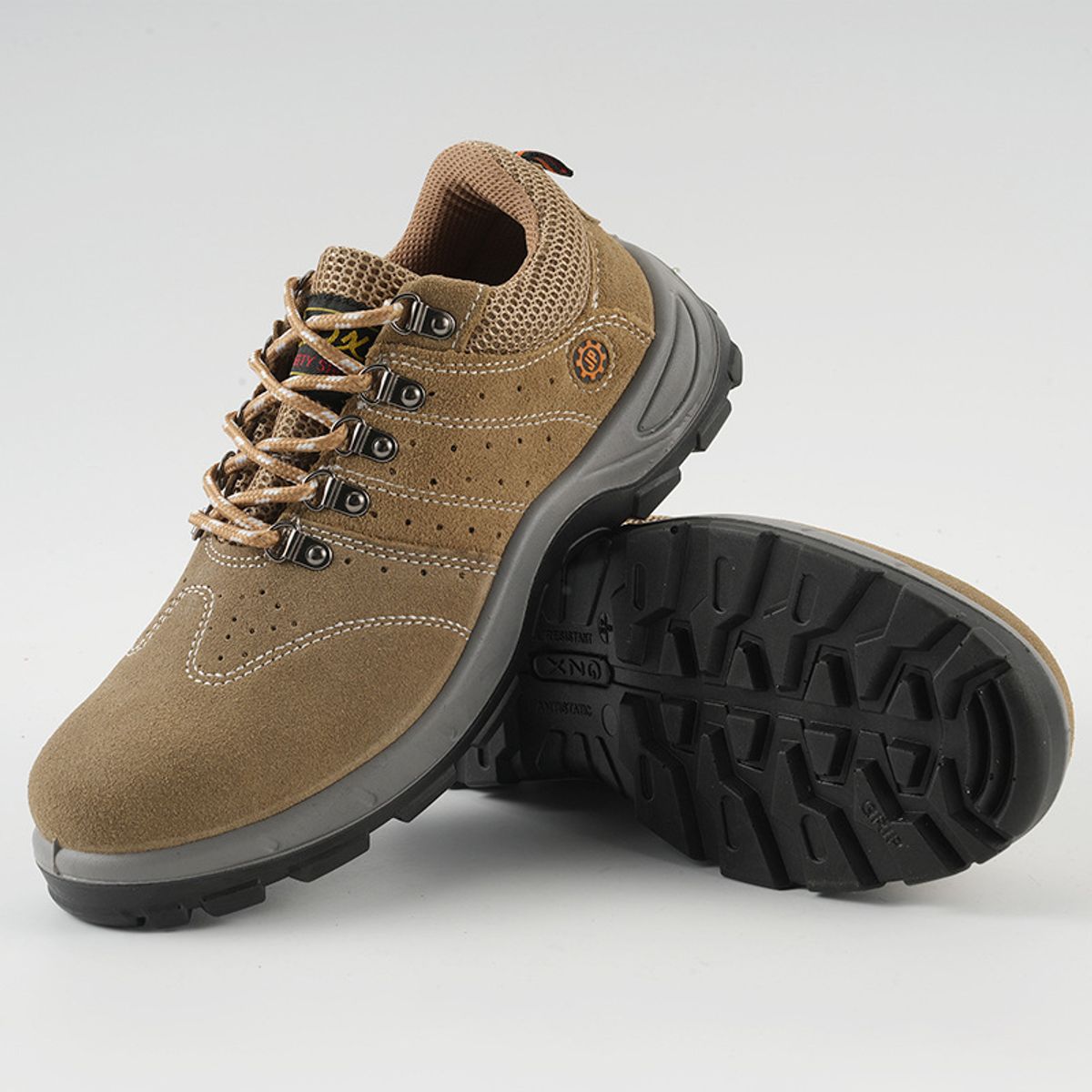 BLWOENS - Zapatos de trabajo de Seguridad para hombres - Café