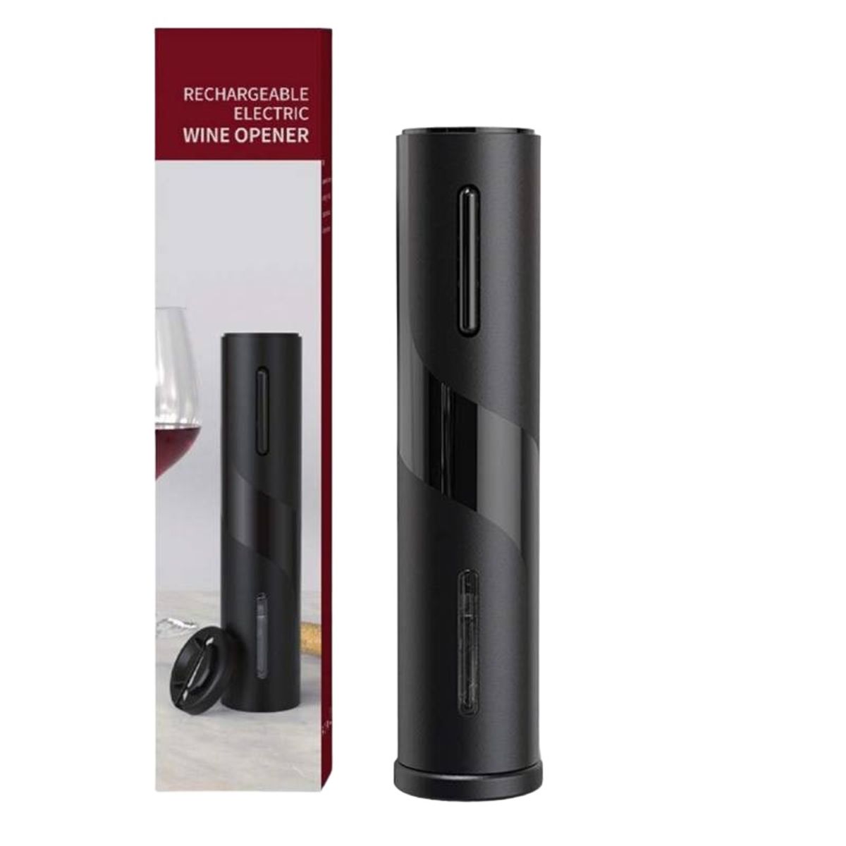 GENERICO - SACACORCHOS ELÉCTRICO CON CORTADOR DE PAPEL DE ALUMINIO