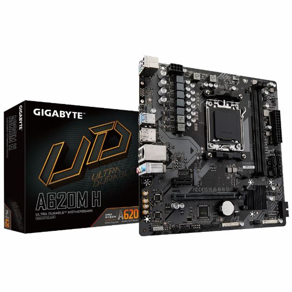 GIGABYTE - Motherboard Gigabyte A620M H rev. 1.0 Chipset AMD A620 AM5 Micro ATX