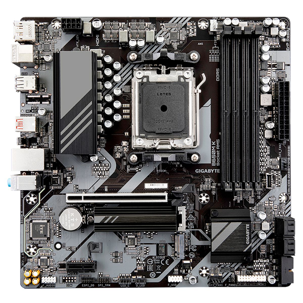 GIGABYTE - Motherboard Gigabyte B650M K AM5 DDR5 MicroATX