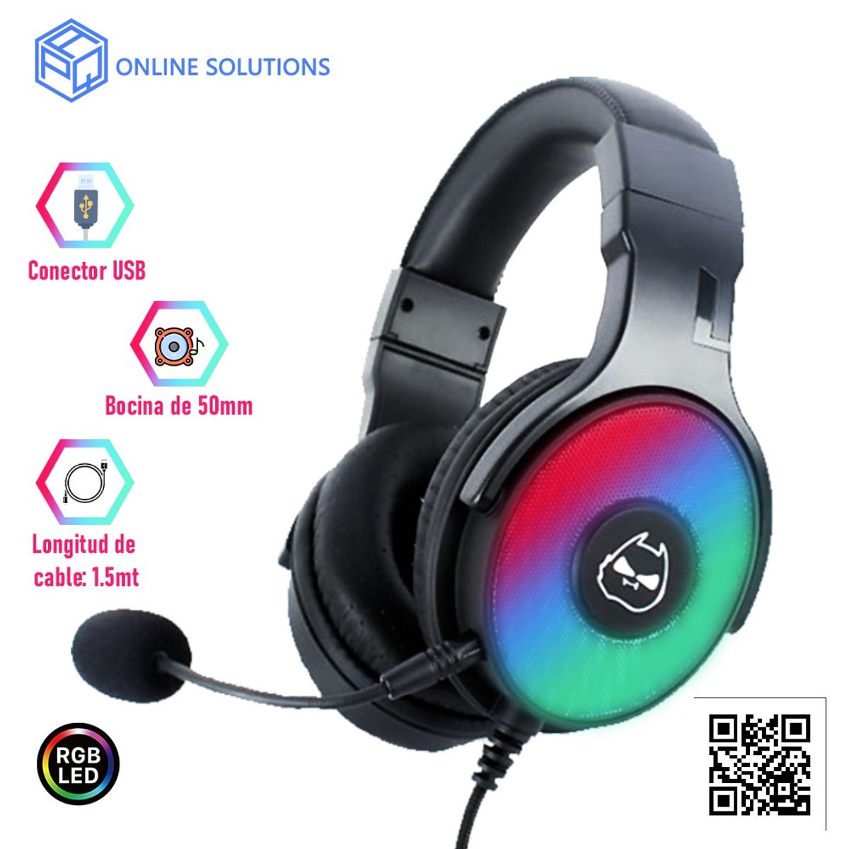 HALION - MICROFONO Y AUDIFONO HALION GAMING HA-H904 STAR