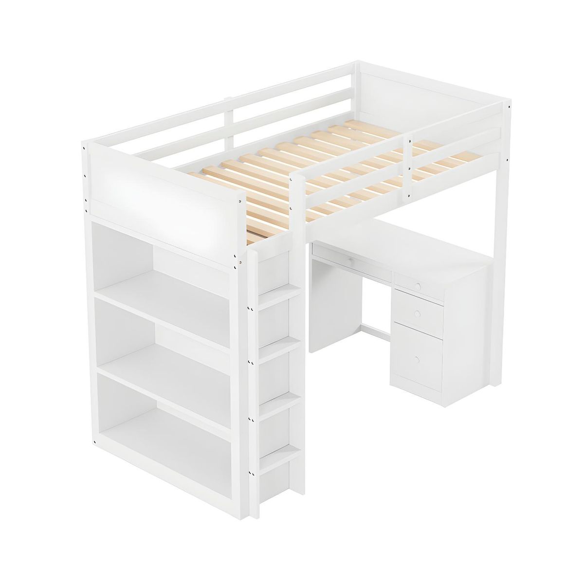 BH BARAKA HOME PREMIUM - Camarote Multifuncional Custom Laia Blanco - 1 Plz