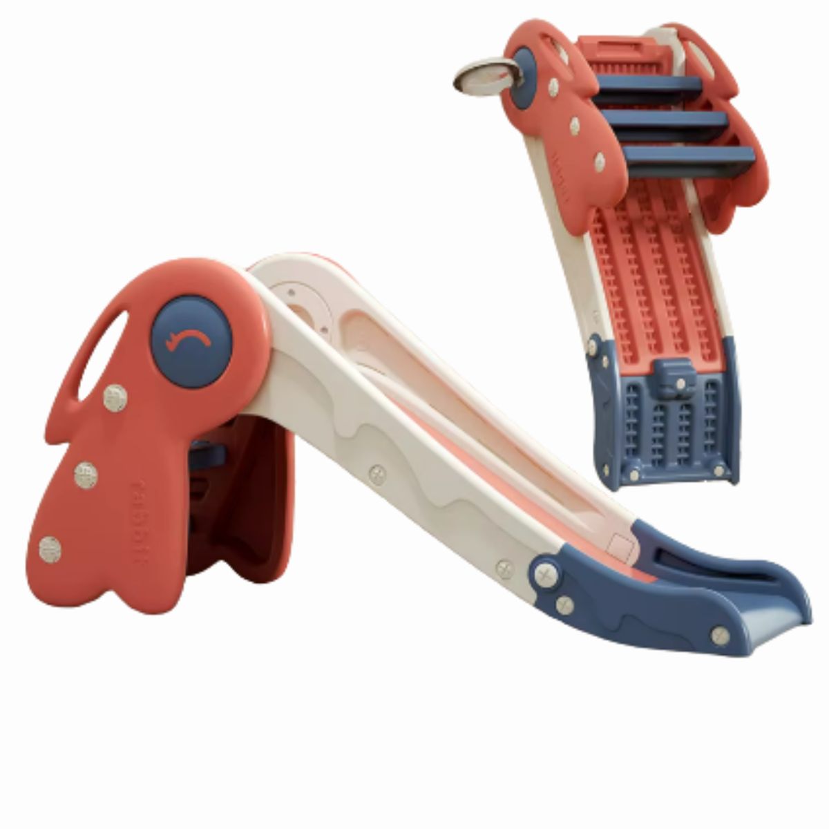 GENERICO - Tobogán y basketball para niños rojo