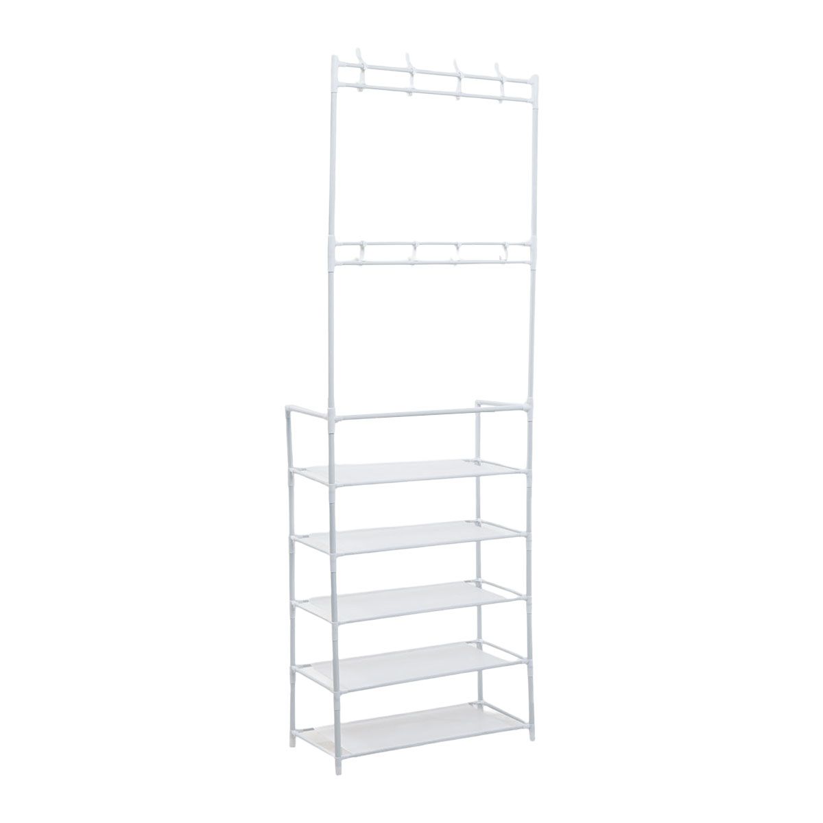 GENERICO - Pack2 Zapatera Organizadora de 5 Niveles en Color Blanco