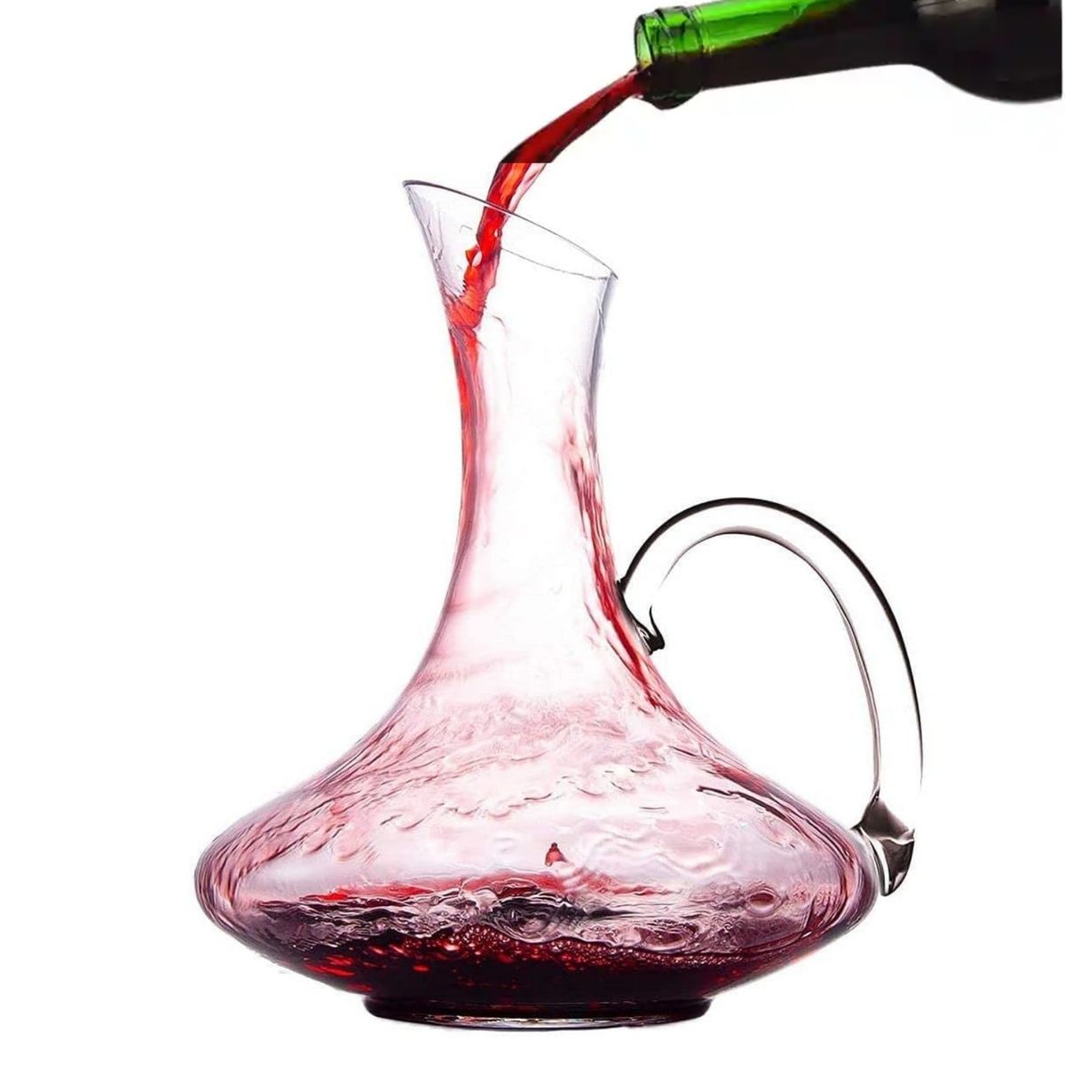 PENTHA - Decantador de Vino Elegante 1500ml Jarra de Vidrio para Vino