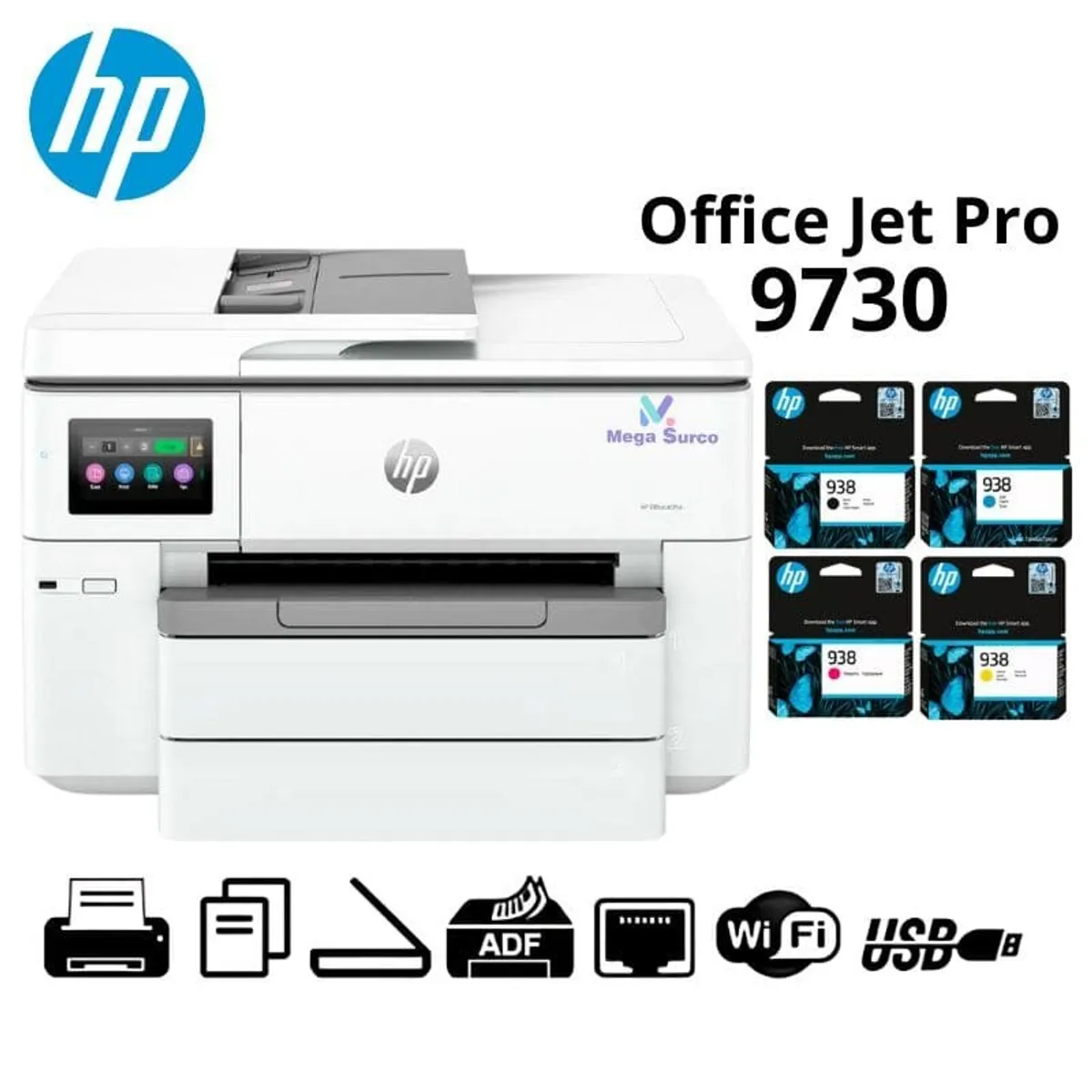 HP - Impresora Multifuncional HP OfficeJet Pro 9730 A3 (537P5C)