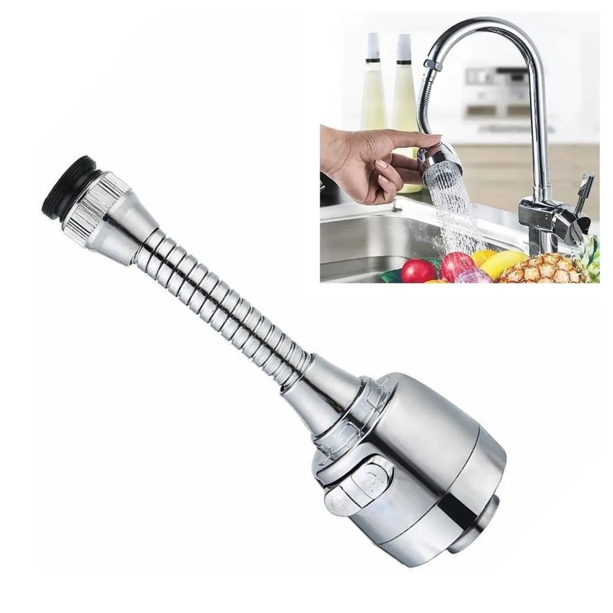 GENERICO - Adaptador Flexible para Caño