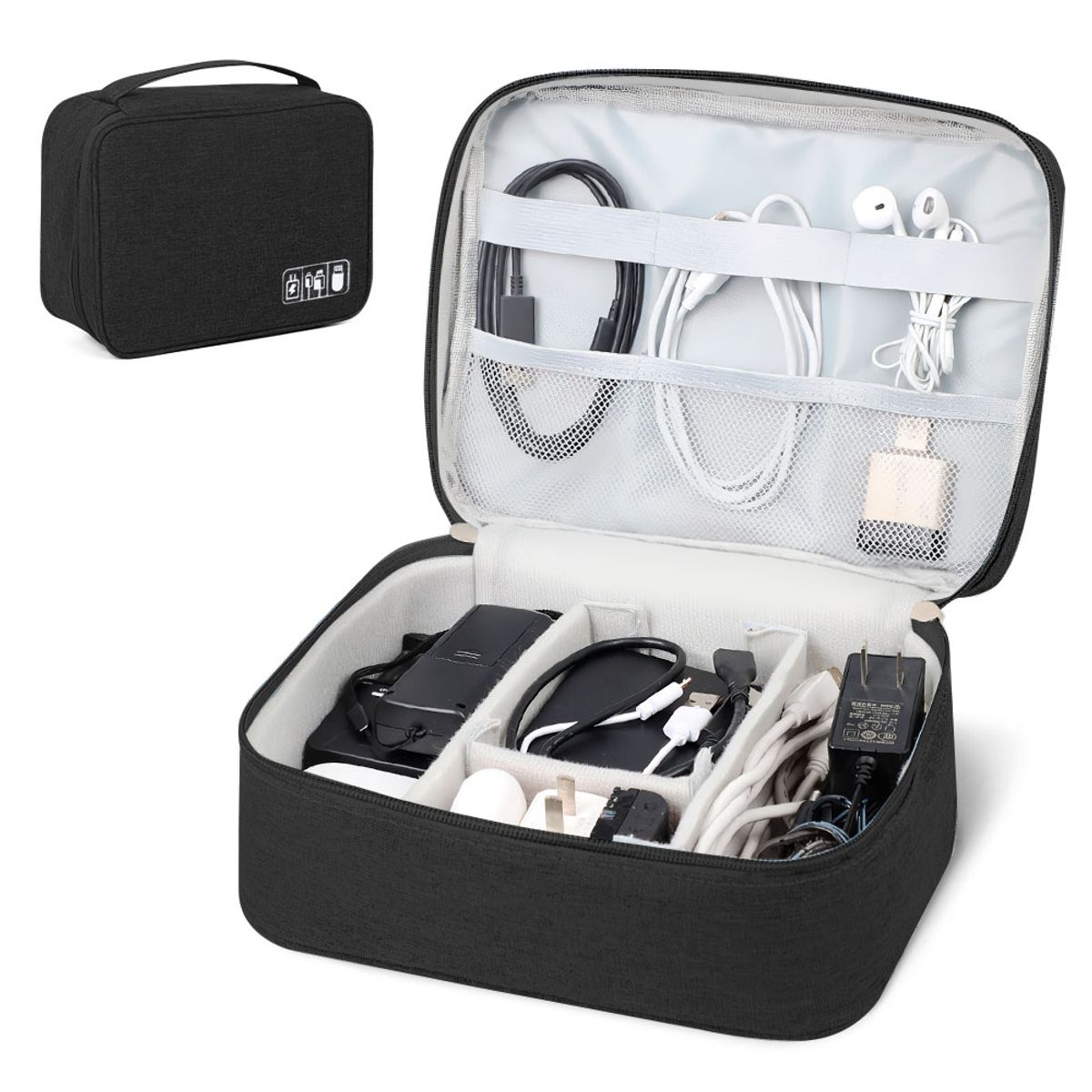 KELLER - Neceser Organizador de Cables Y Accesorios Portátil NG BW1