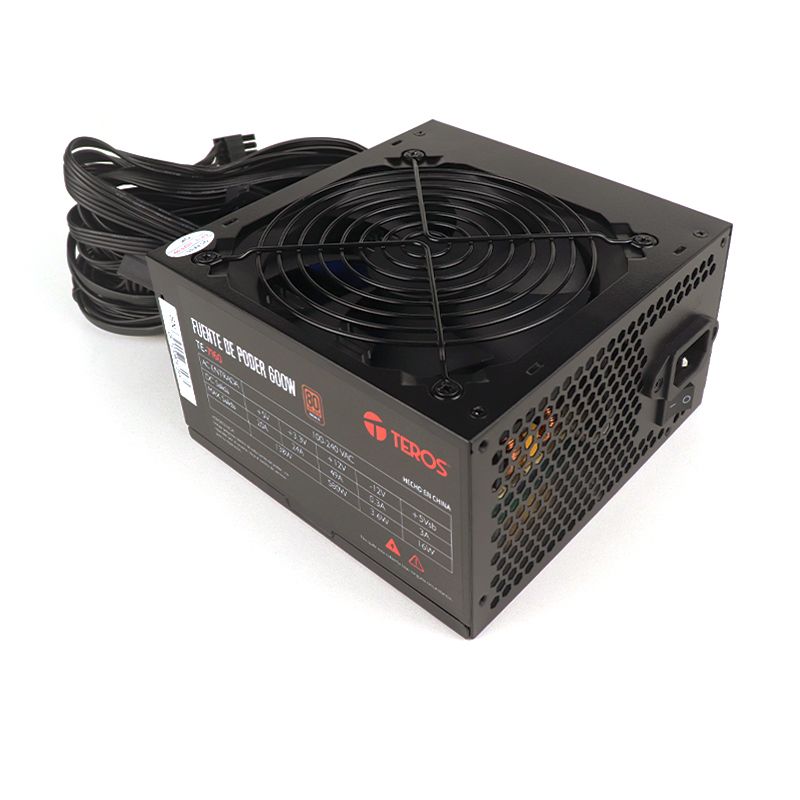TEROS - Fuente de alimentación TEROS TE-7160, ATX, 600W, 80 Plus Bronze