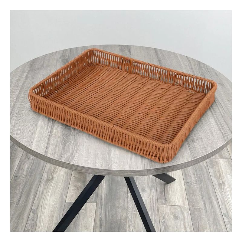 GENERICO - Pack9 Cesta Rustica Ligera para Alimentos 30x20x4cm