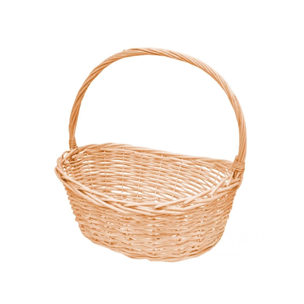 GENERICO - Cesta Circular de Plastico Mimbre Multifuncional 24x24x25cm