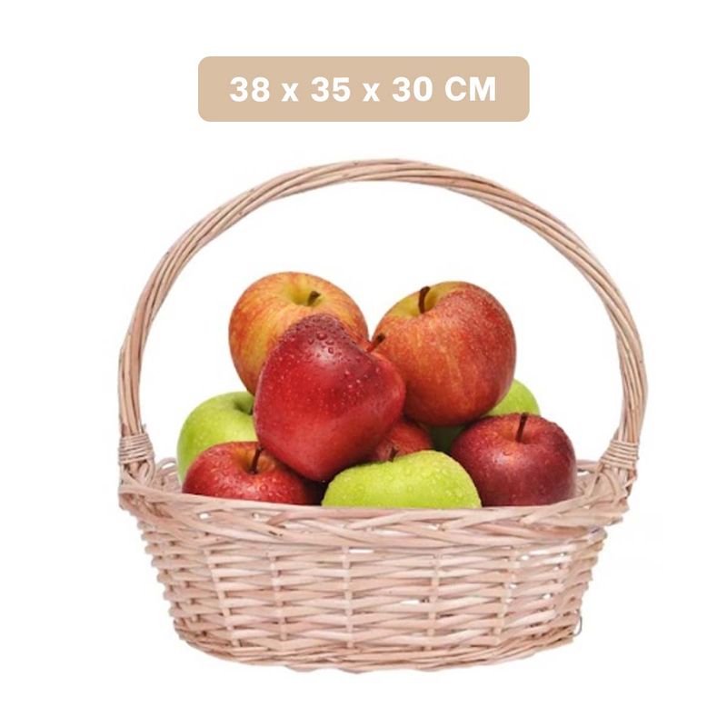 GENERICO - Pack2 Canasta Ovalado Multifuncional de Casa 38x30x35cm