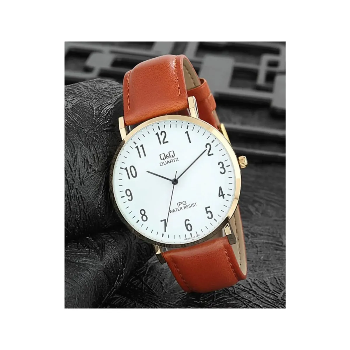 Q&Q - Reloj Q&Q Para Hombre Resistente Al Agua 3BAR Marrón