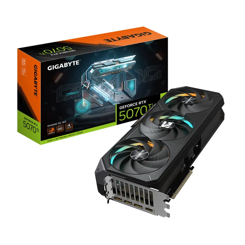 GIGABYTE - TARJETA DE VIDEO GIGABYTE GEFORCE RTX 5070 Ti GAMING OC, 16GB GDDR7