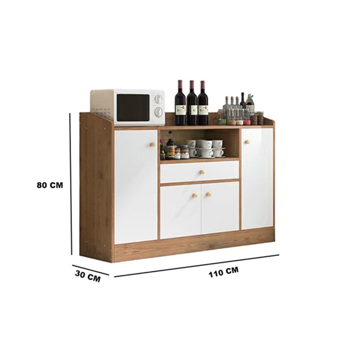 NACION MUEBLES - APARADOR PARA COCINA BOB NACION MUEBLES