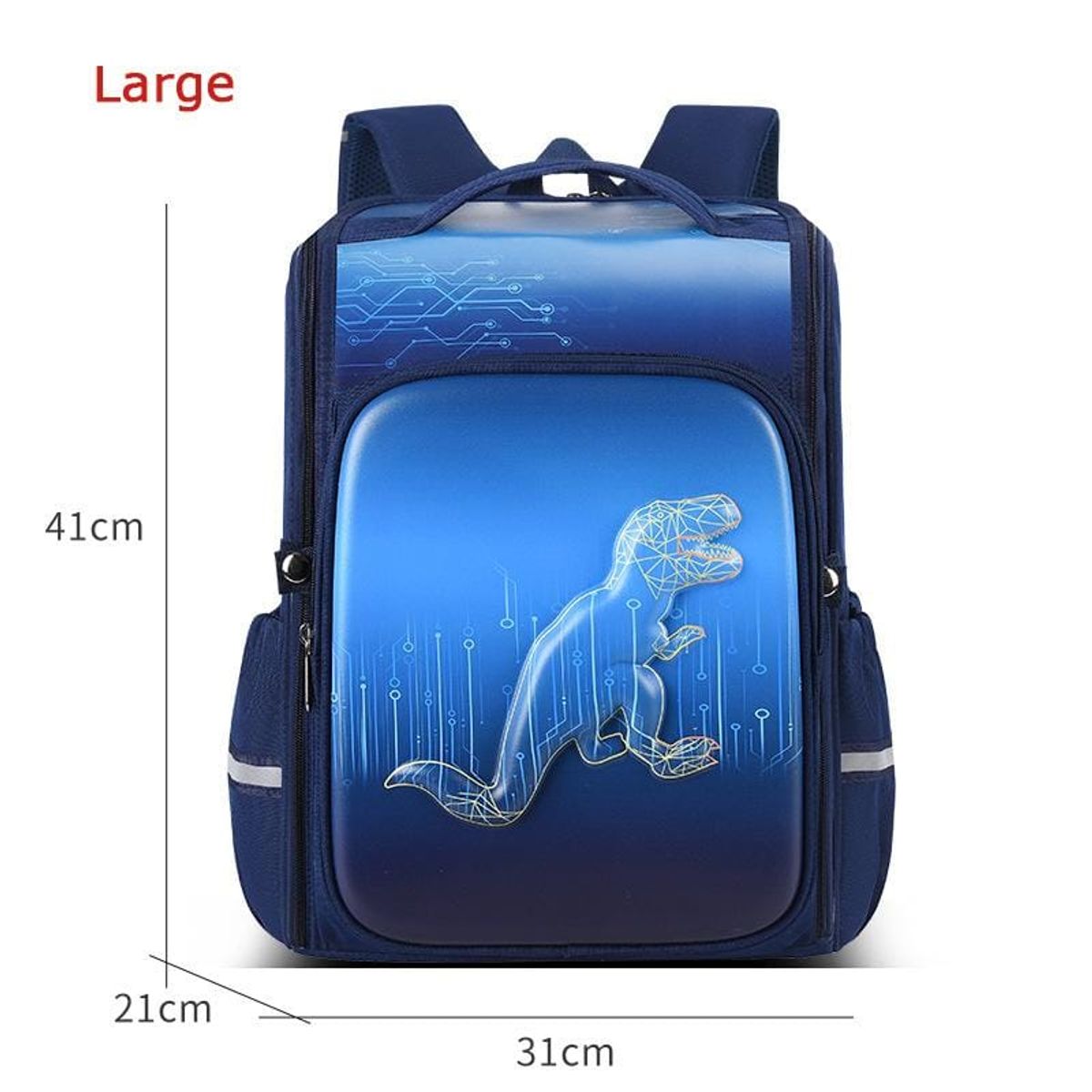 GENERICO - MOCHILA ESCOLAR GRANDE KAWAII DINOSAURIO