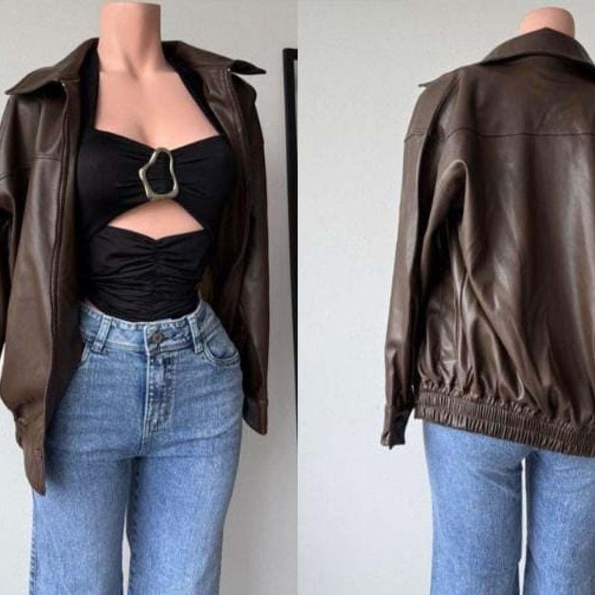 GENERICO - CASACA BOMBER PARA MUJER MODELO OVERSIZE