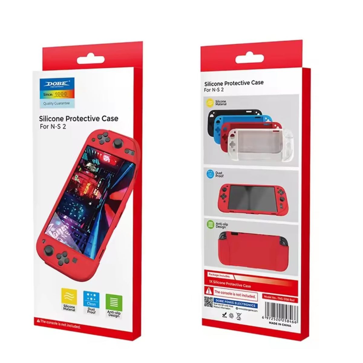 DOVE - Kit Protector Nintendo Switch 2 – Funda Silicona + Vidrio Templado