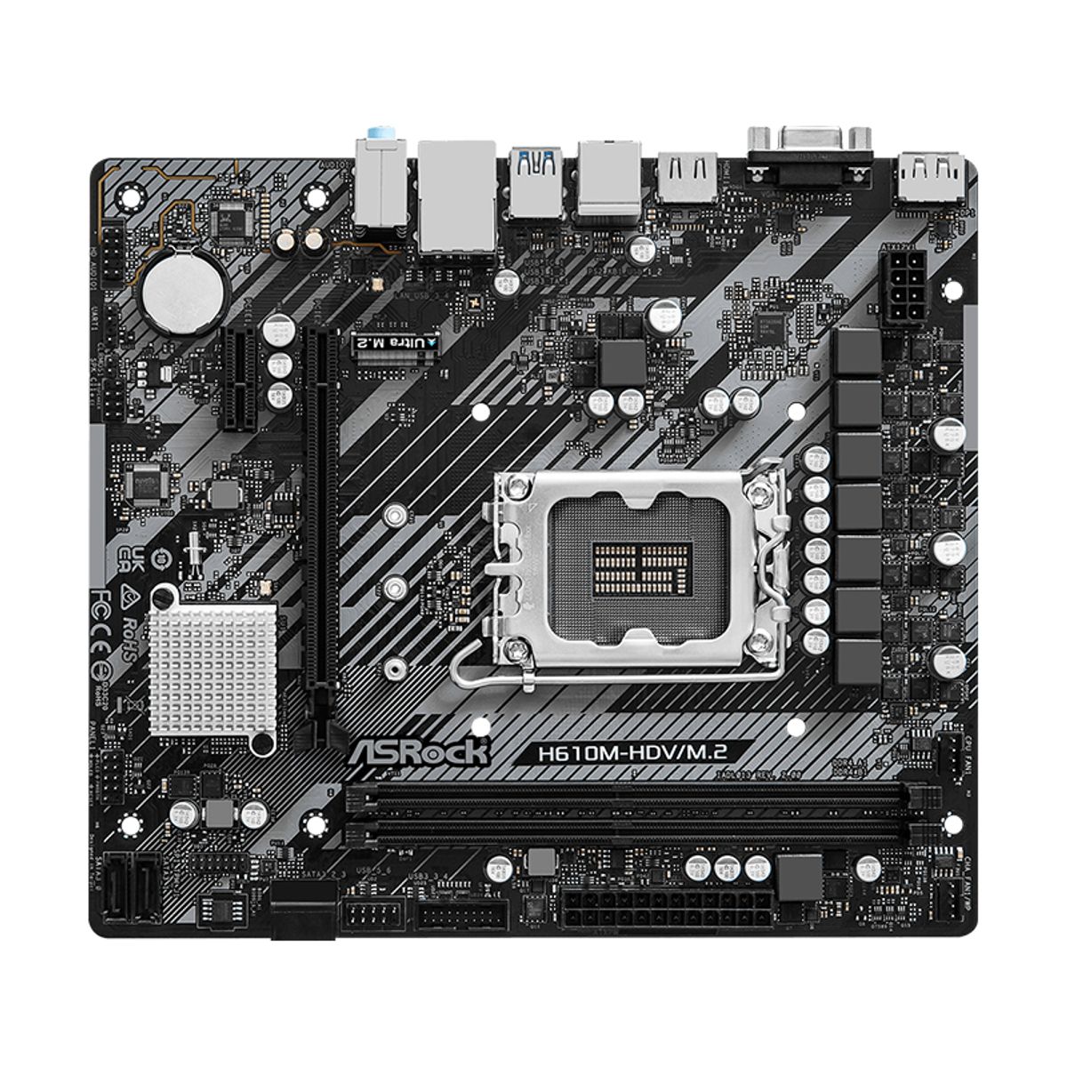 ASROCK - Motherboard ASROCKH610M-HDV M2 R20 Intel H610 LGA1700 mATX
