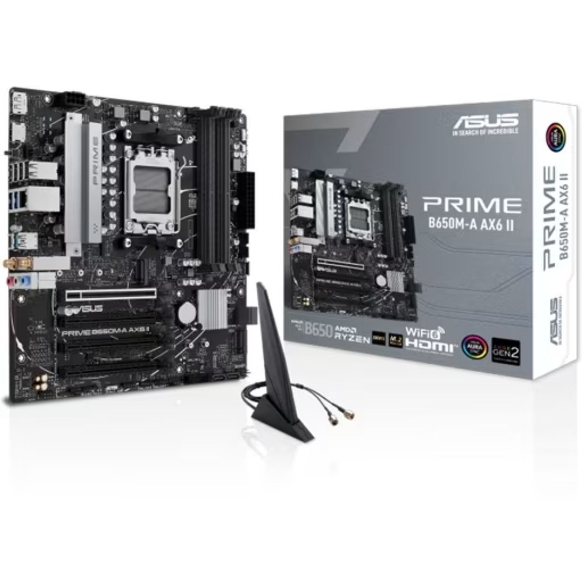 ASUS - Motherboard ASUS PRIME B650M-A AX6 II AMD B650 AMD AM5 mATX