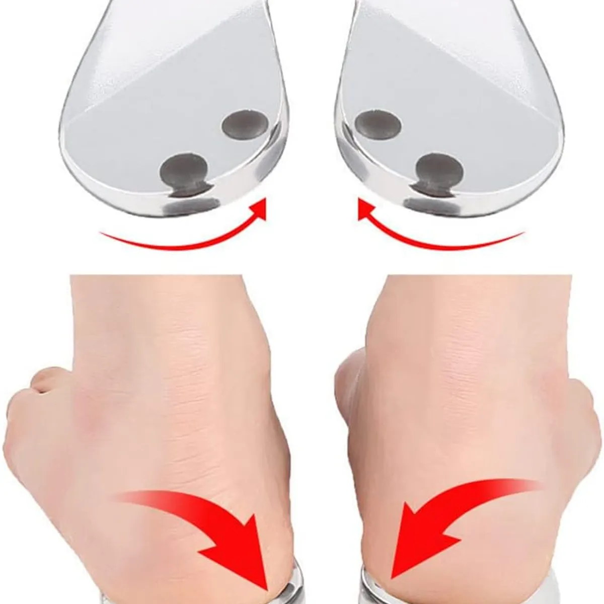 OEM - Taloneras de Silicona para Aliviar Fascitis y Piernas Desalineadas