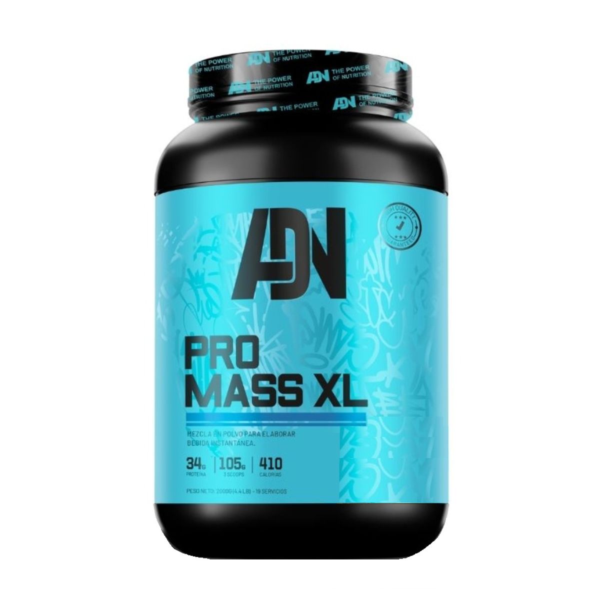 ADN - PRO MASS XL SUERO DE LECHE 2 KG CHOCOLATE + SHAKER