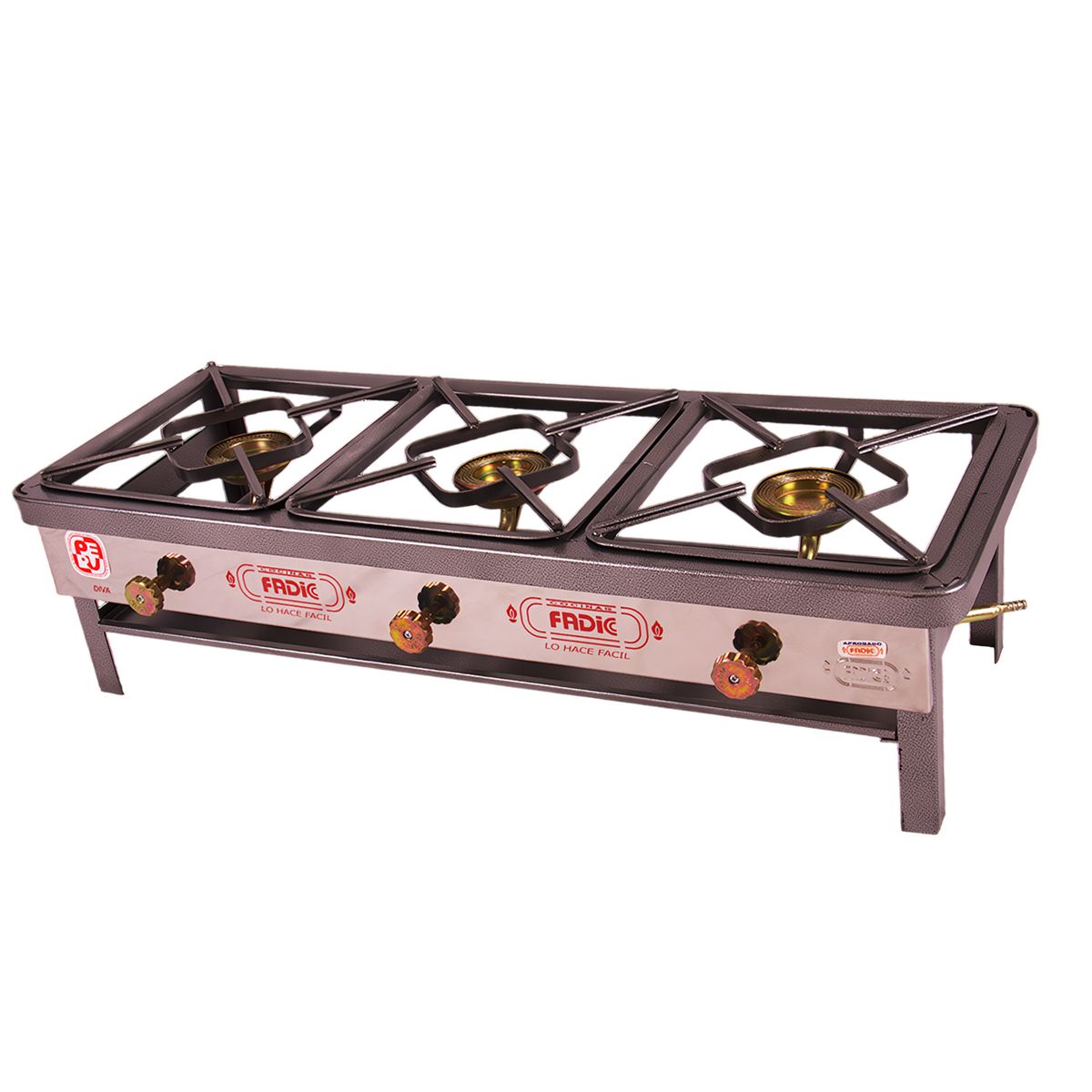FADIC - Cocina de Mesa Semi Industrial Fadic 3 Hornillas N°3 FSI03-21