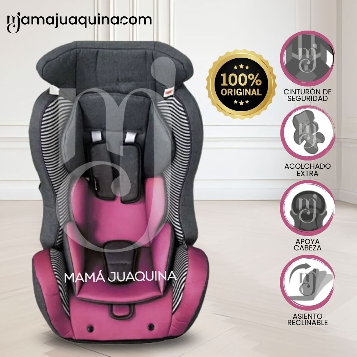 BABY - Silla De Auto para bebés «BUX» Edicion Limitada Pink