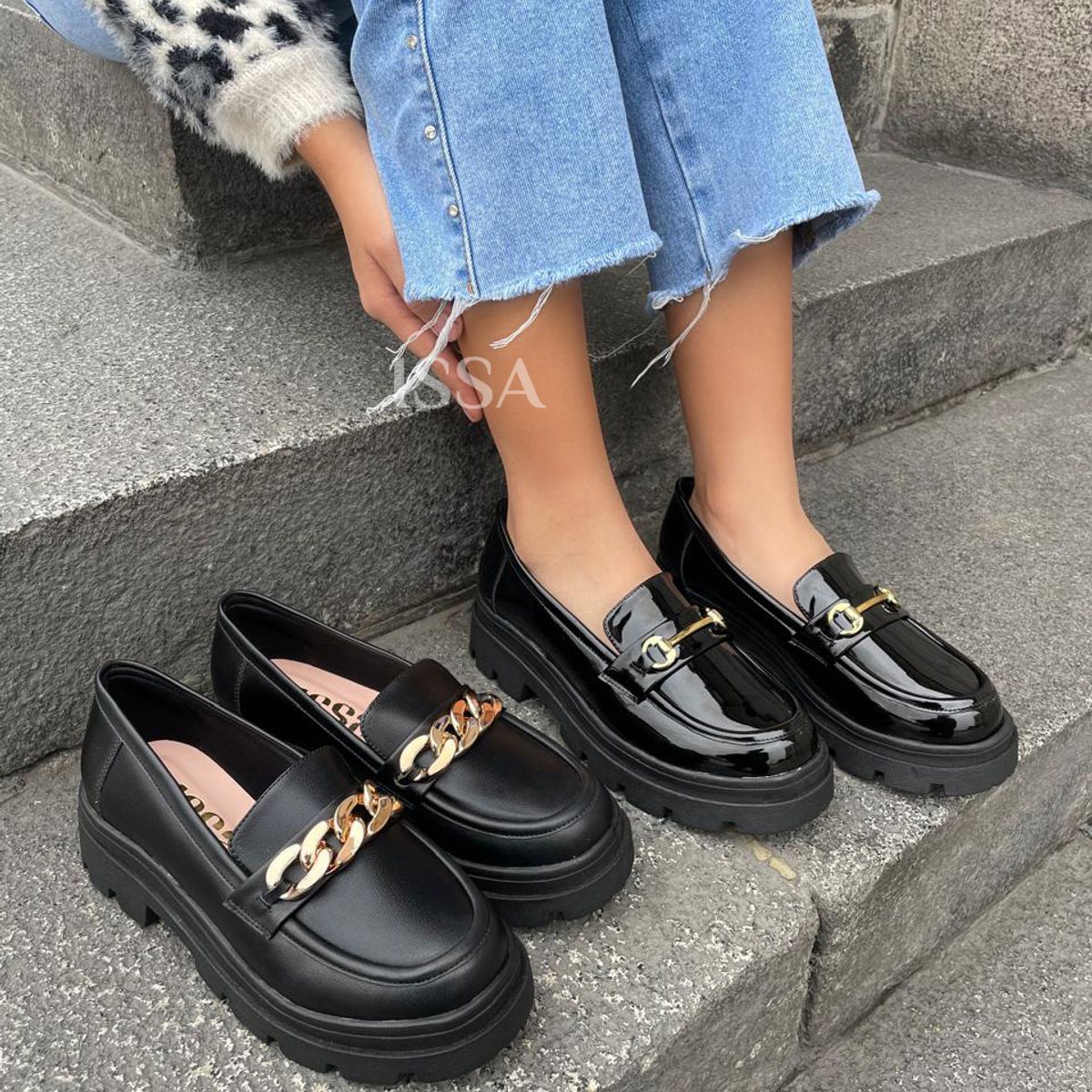 GENERICO - MOCASIN DANA EN COLOR NEGRO MATE