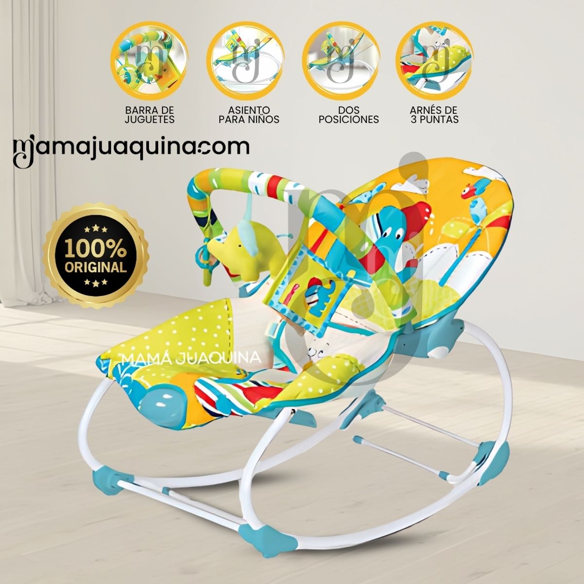 INFANTI - Silla Mecedora INFANTI «LITTLE ANY» Edición Limitada Green