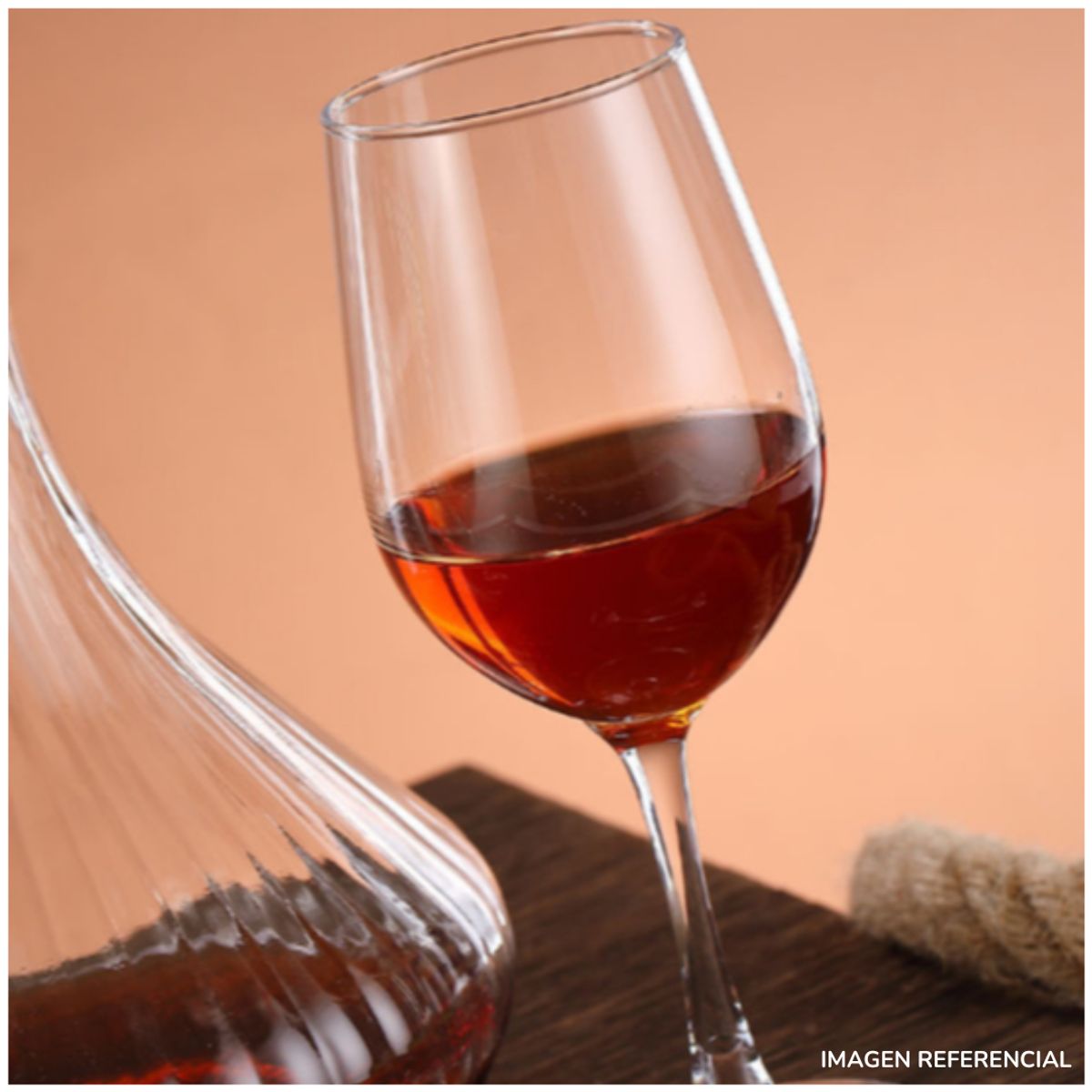 INSPIRA MARKET - Set Decantador de Vino con Copas de Vidrio