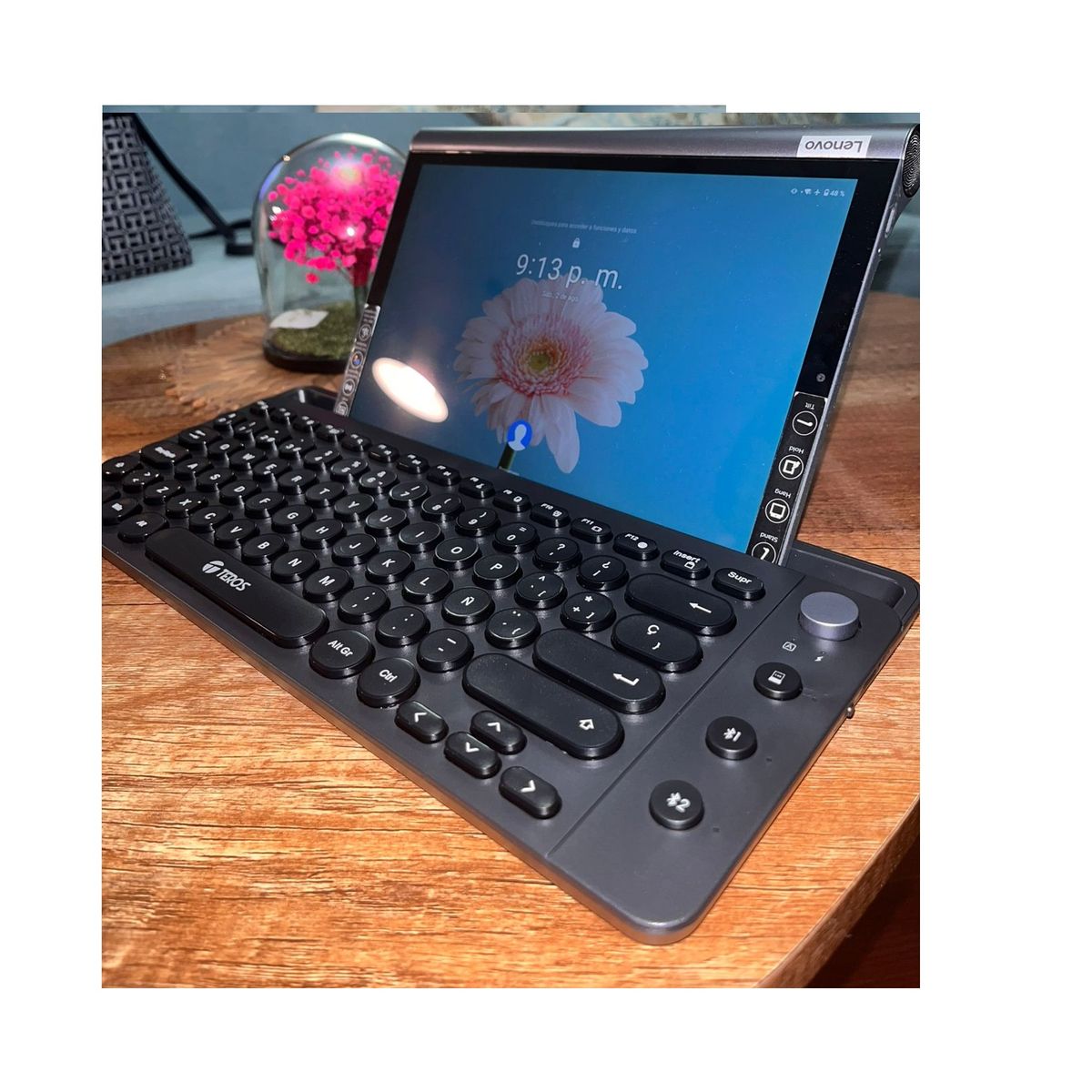 TEROS - Teclado Bluetooth Recargable para PC Tablet o Celular TEROS TE-4064N