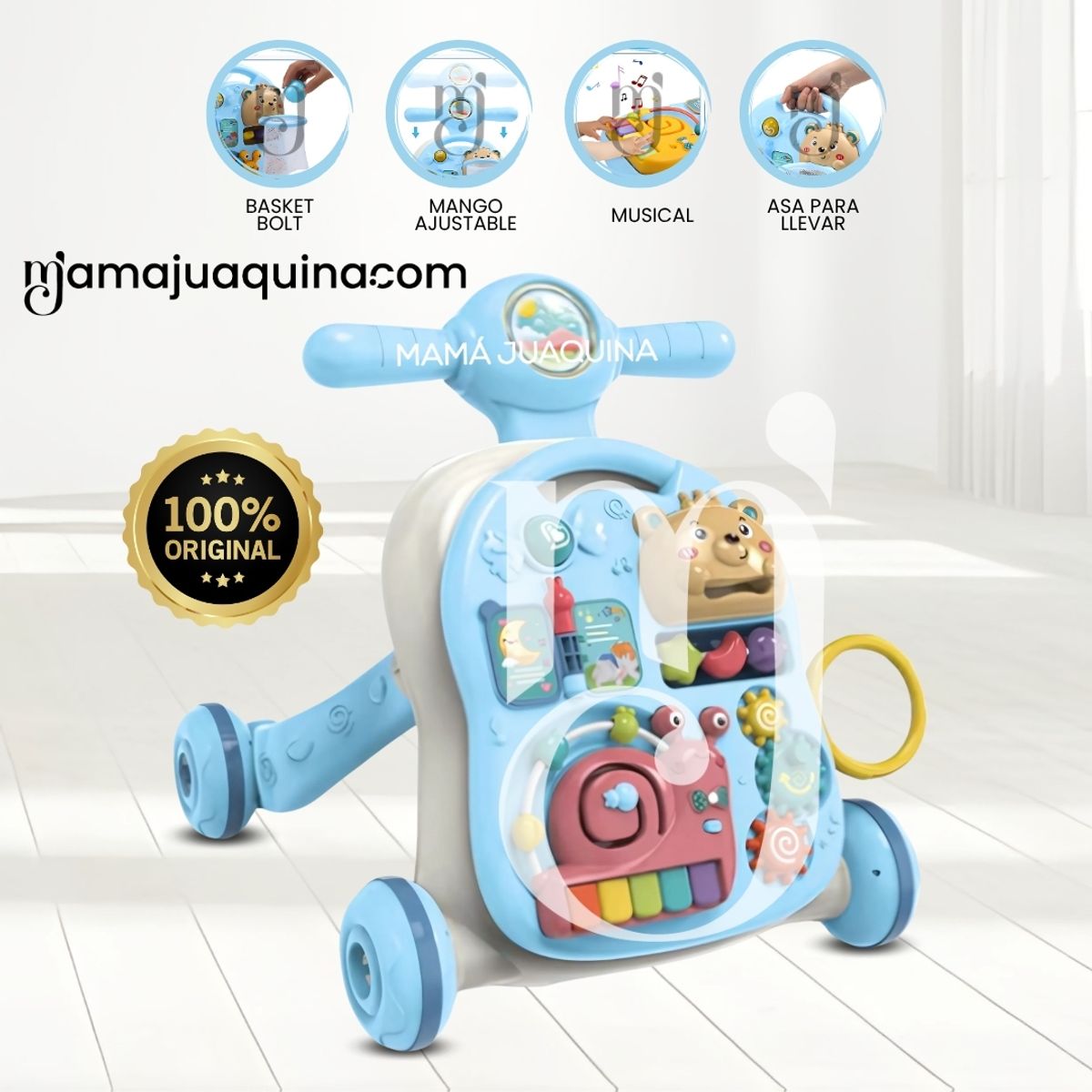 BABY - Caminador Musical «WALKY WALK» Edición Limitada Light Blue
