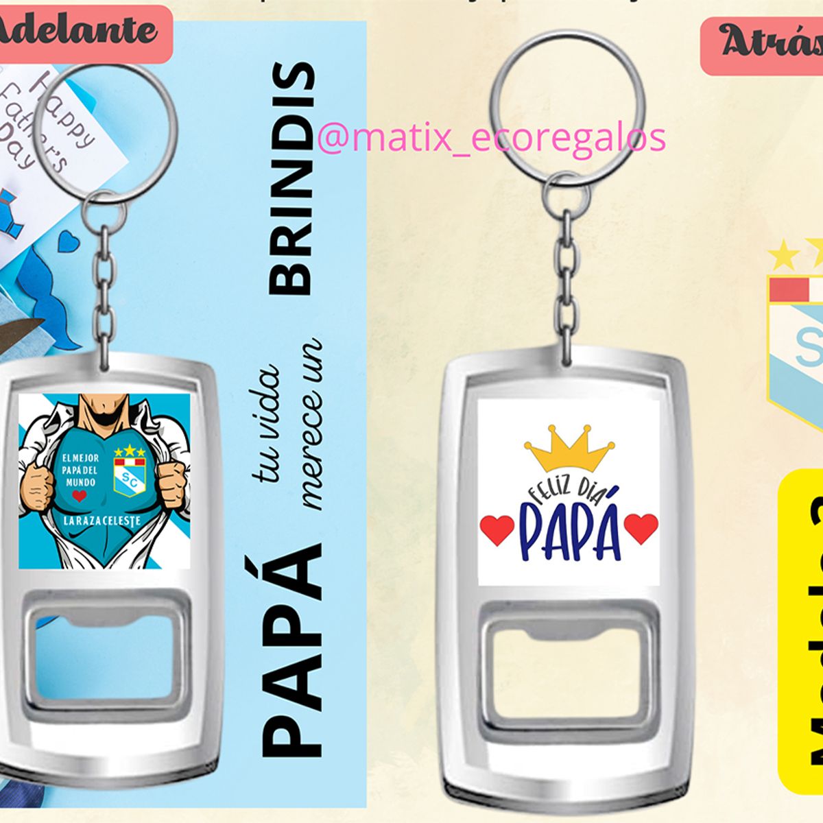 M MATIX SHOP - Matix- Regalos Personalizados Dia del Padre - Llavero Destapador