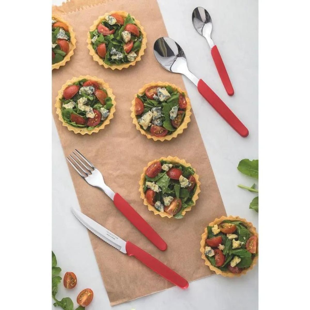 TRAMONTINA - Juego de Cubiertos Tramontina Carmel Rojo 23499028