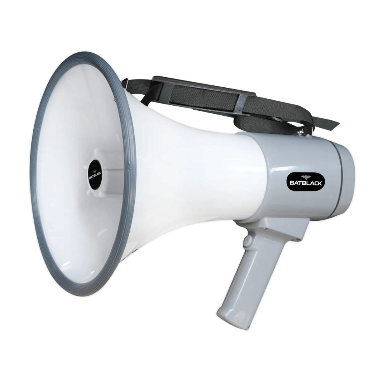 BATBLACK - megáfono recargable batblack de 120w con sistema de grabación y sirena