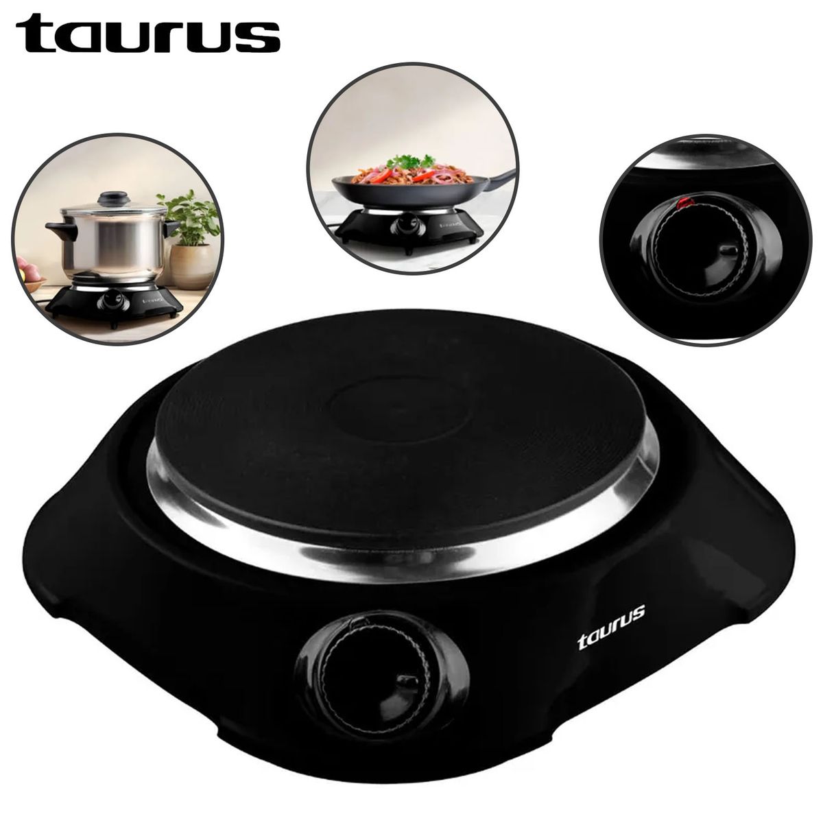 TAURUS - Cocineta Eléctrica 1 Hornilla Taurus Mod Fenix