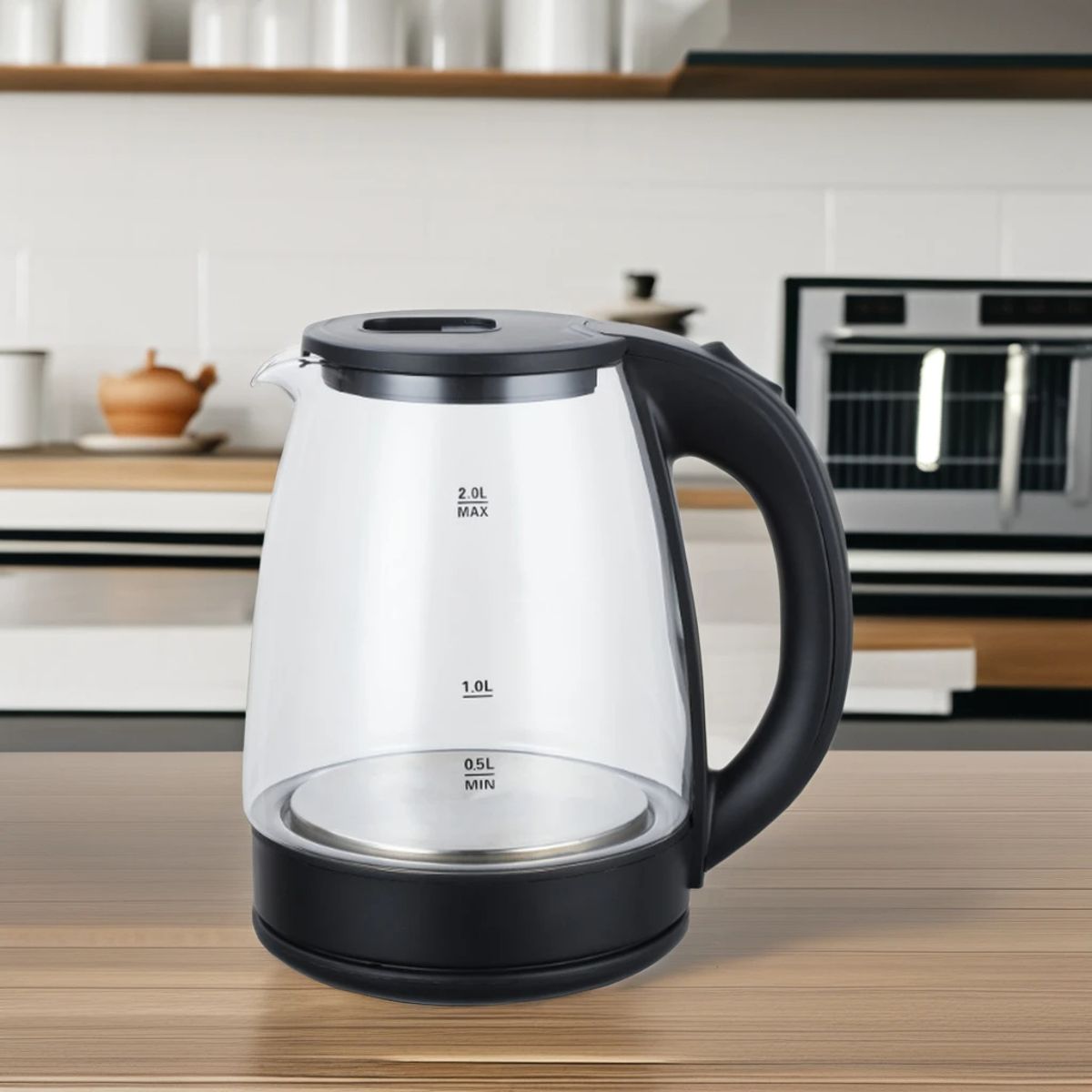 GENERICO - HERVIDOR ELÉCTRICO DE 2L DE VIDRIO MARADO