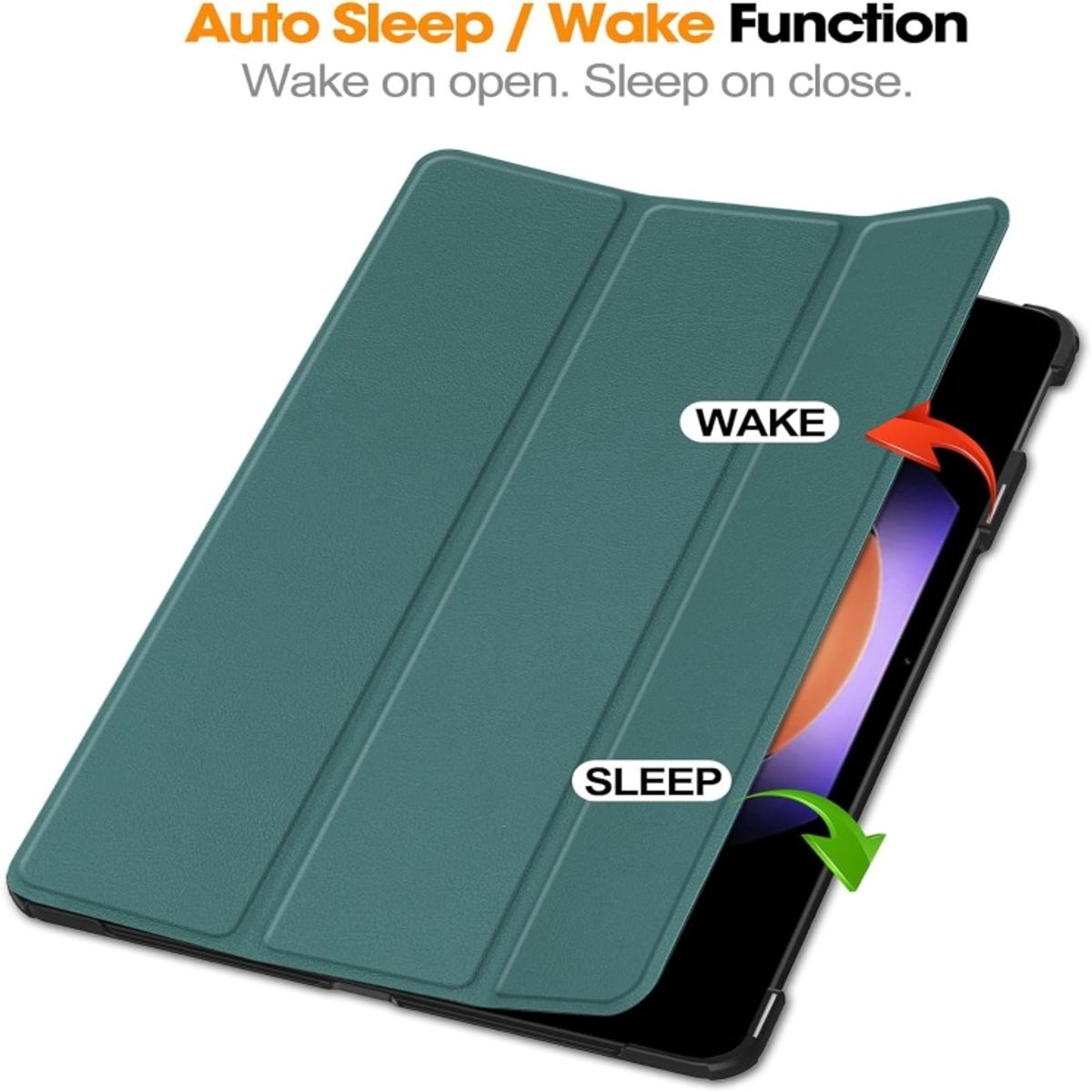 FUNDAANTIGOLPES - Funda Bookcover para Tablet ONE PLUS PAD 2 12.1 Verde