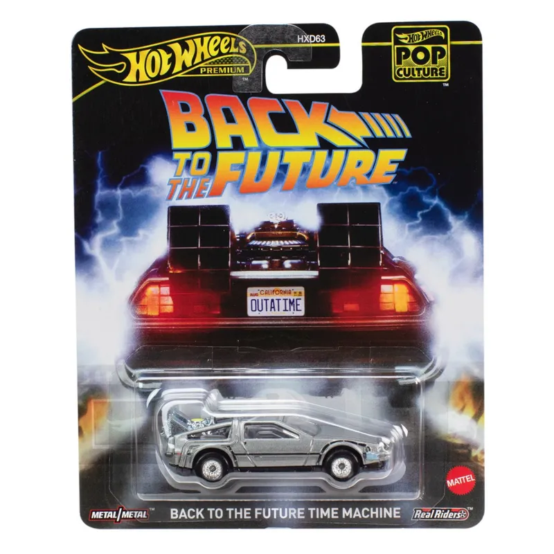 HOT WHEELS - Hot Wheels Premium Volver Al Futuro Time Machine DeLorean