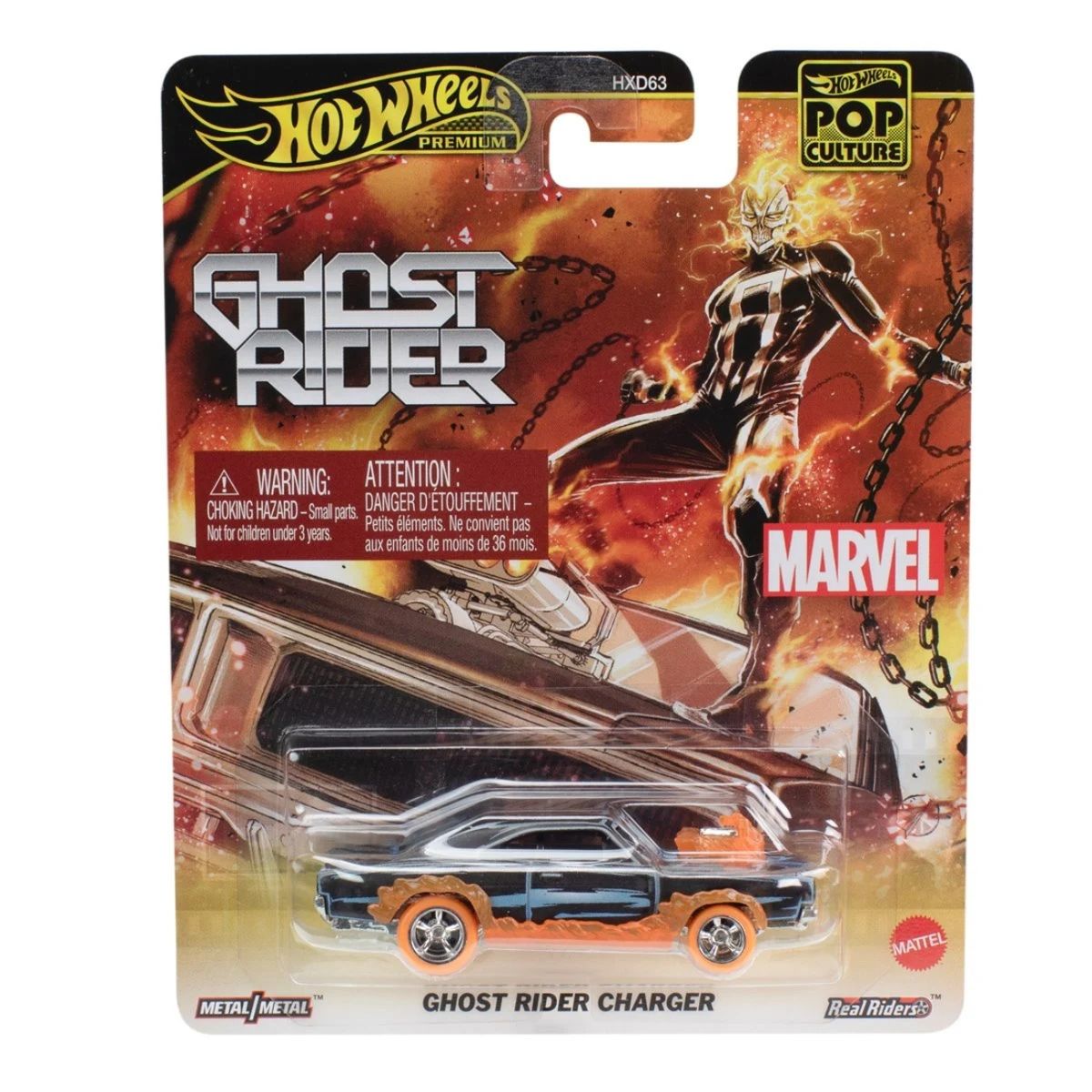 HOT WHEELS - Hot Wheels Premium Ghost Rider Charger - Marvel Pop Culture