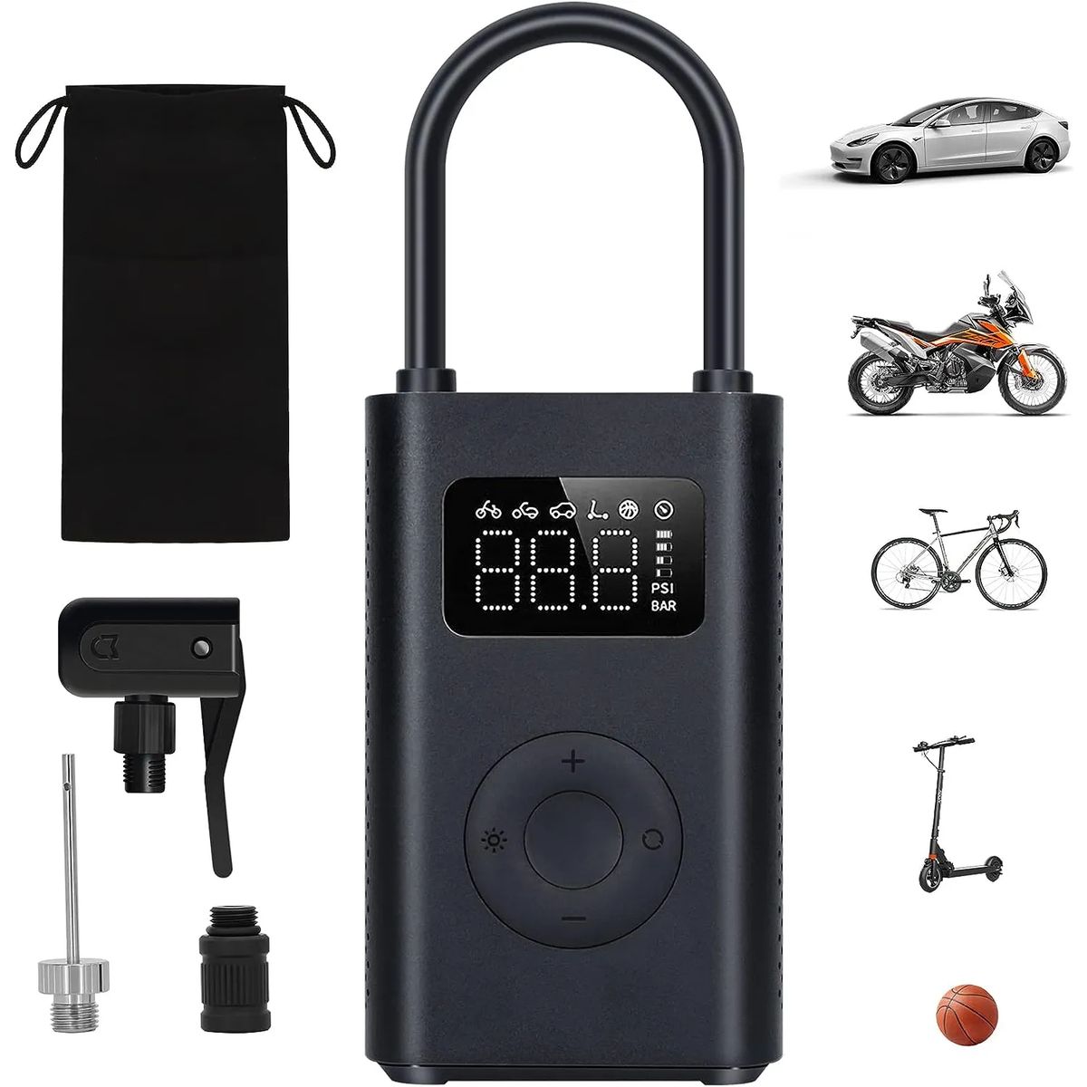 XIAOMI - COMPRESOR/ INFLADOR DE AIRE 2 PORTATIL RECARGABLE 2024 - ORIGINAL