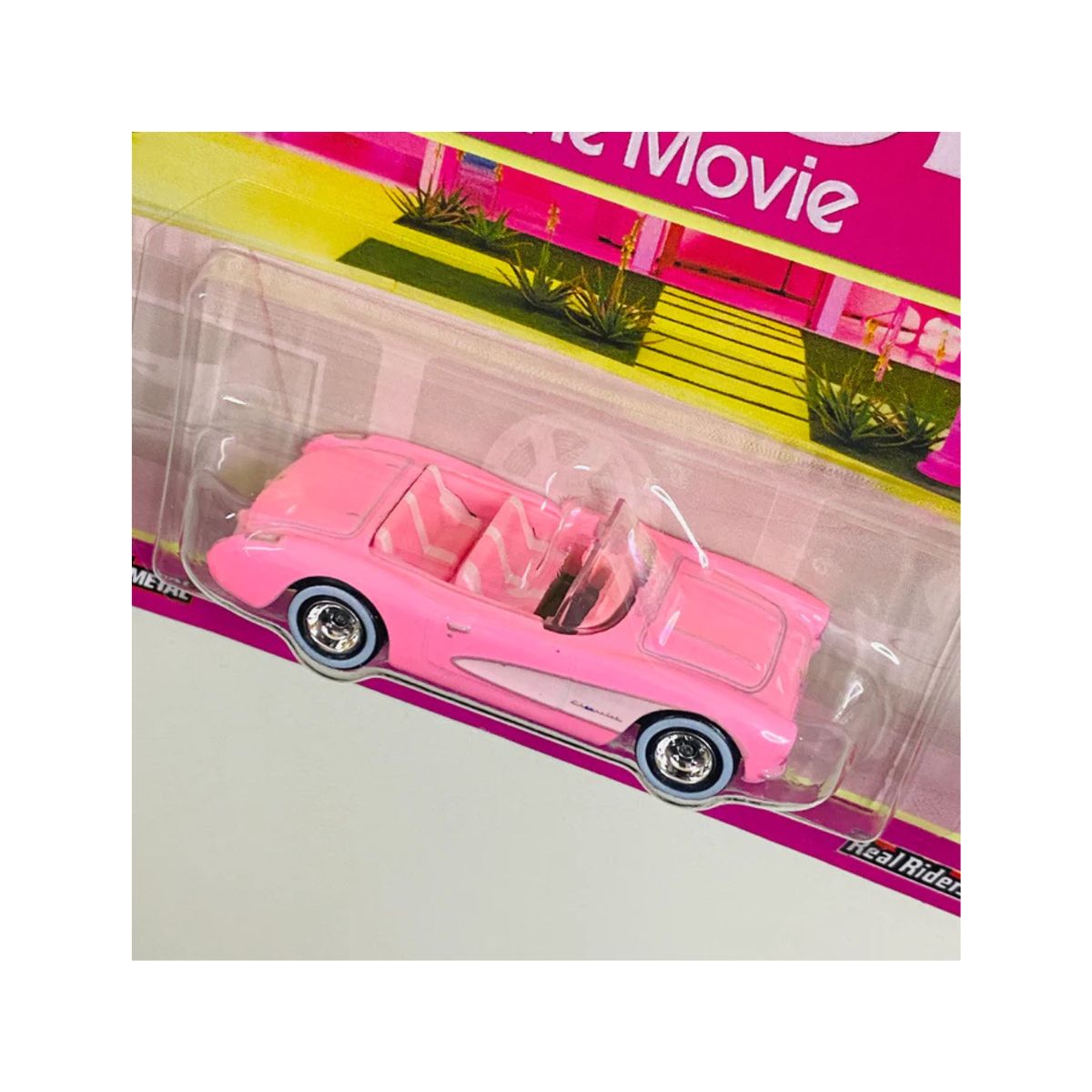 HOT WHEELS - Hot Wheels Premium Barbie 1956 Corvette Chevrolet Rosado