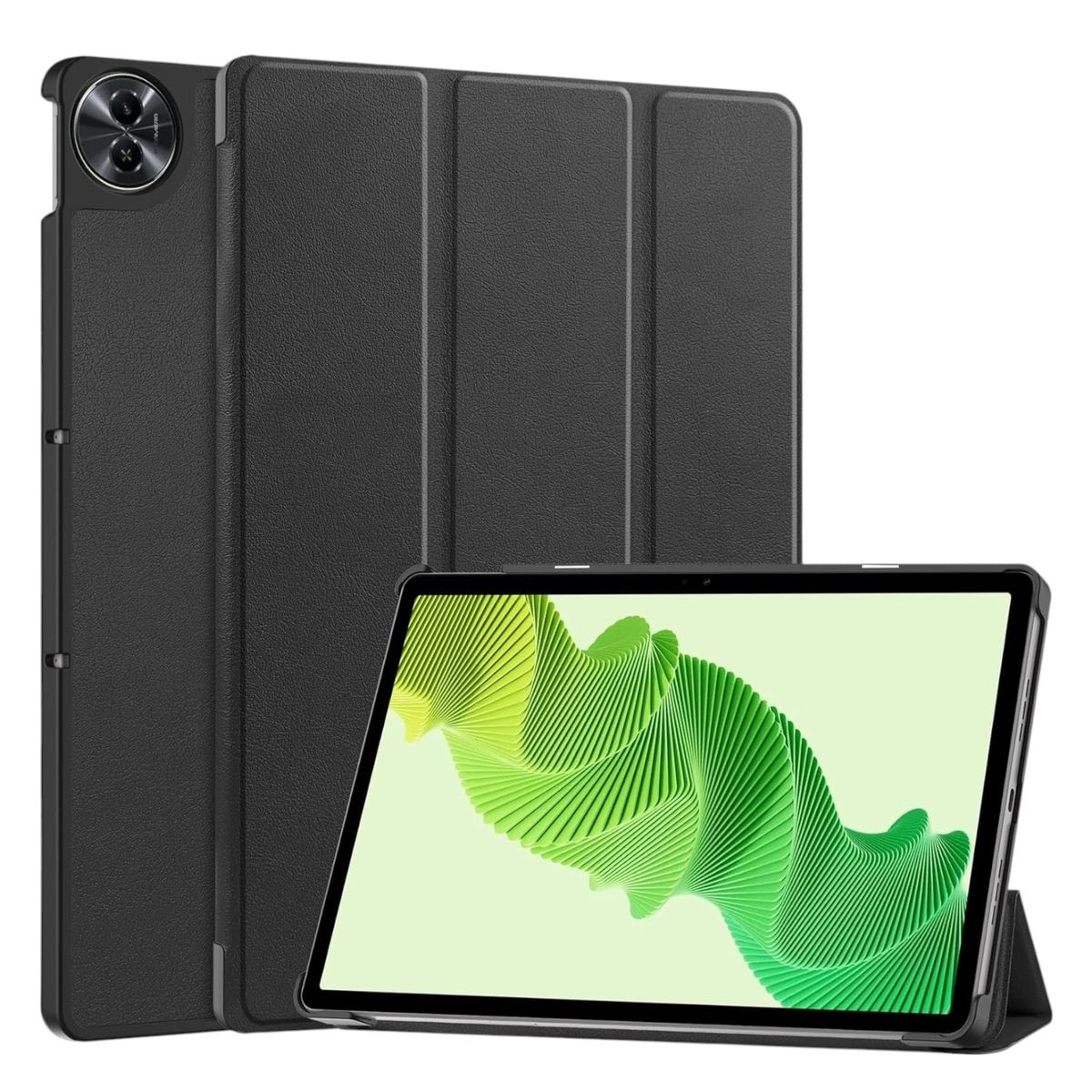FUNDAANTIGOLPES - Funda Bookcover para Tablet REALME PAD 2 Negro