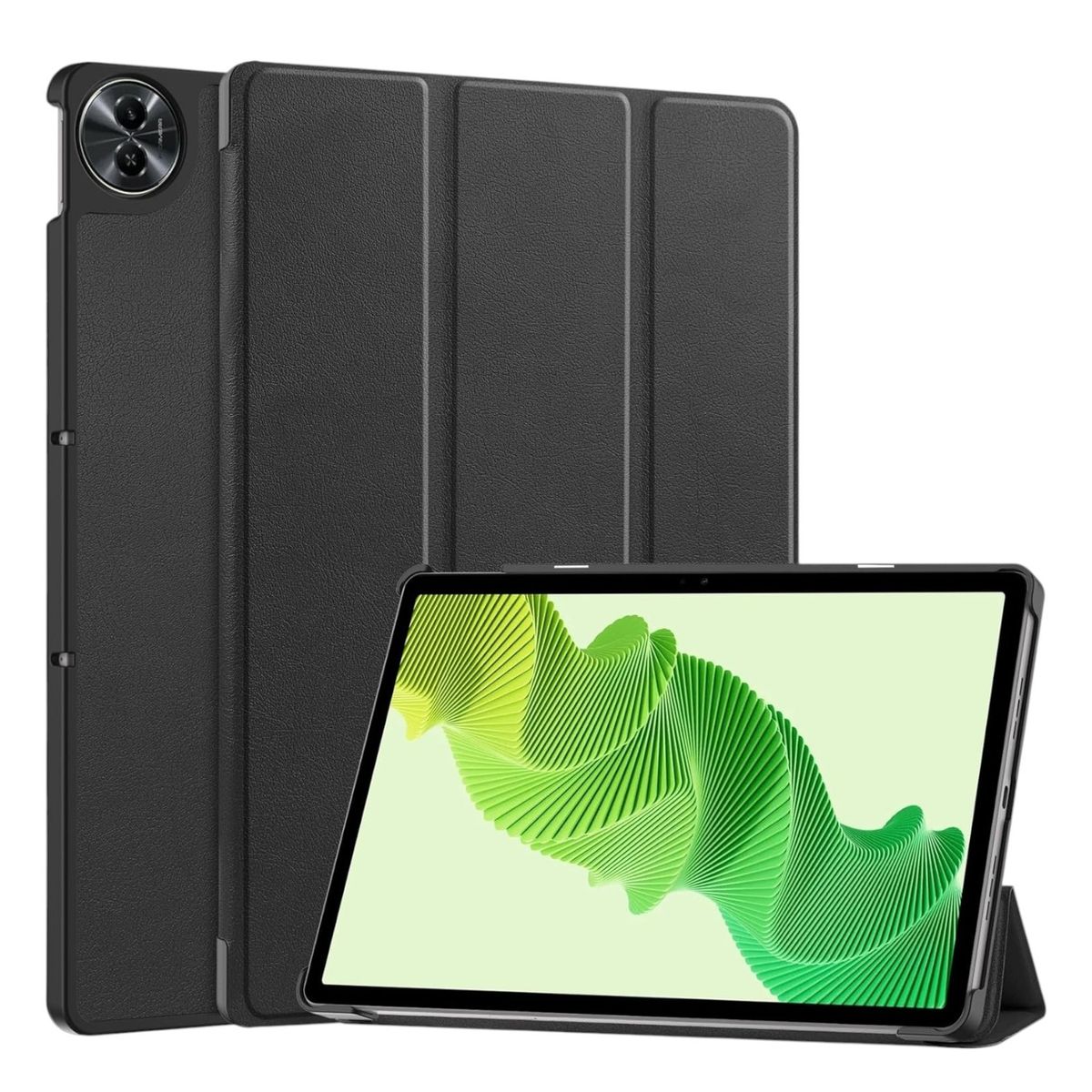 FUNDAANTIGOLPES - Funda Bookcover para Tablet REALME PAD 2 Negro
