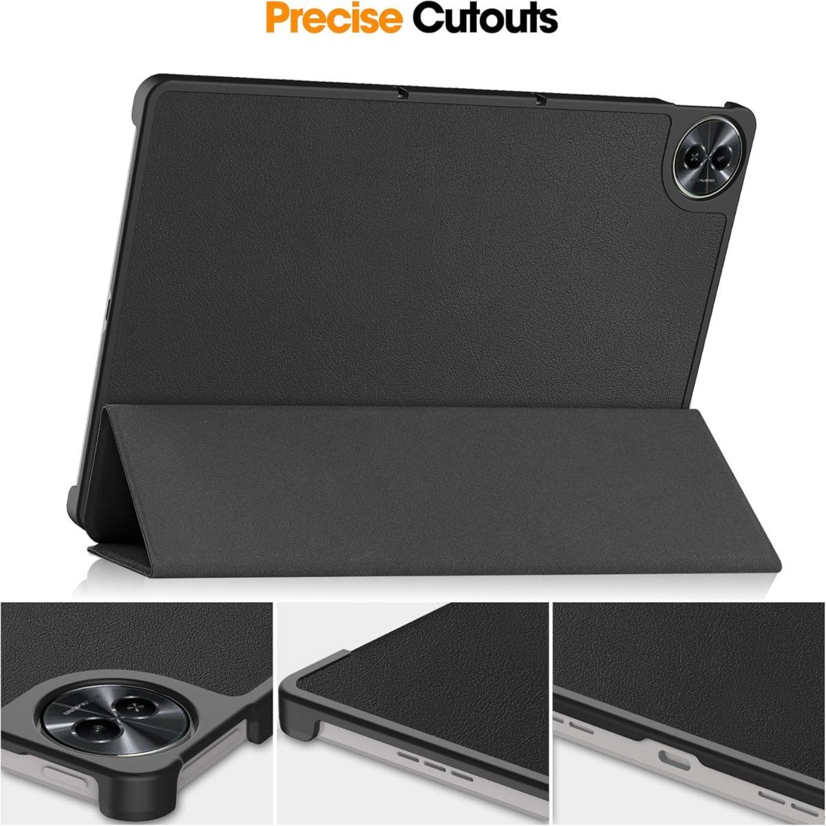 FUNDAANTIGOLPES - Funda Bookcover para Tablet REALME PAD 2 Negro