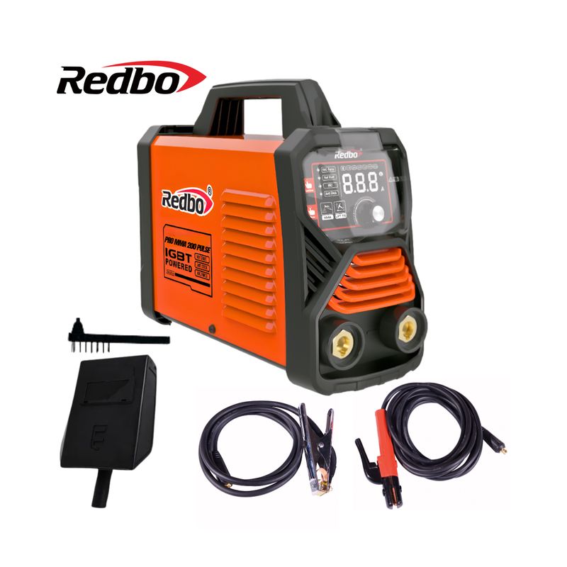 REDBO - Máquina de Soldar Inverter PRO MMA 200 PULSE REDBO