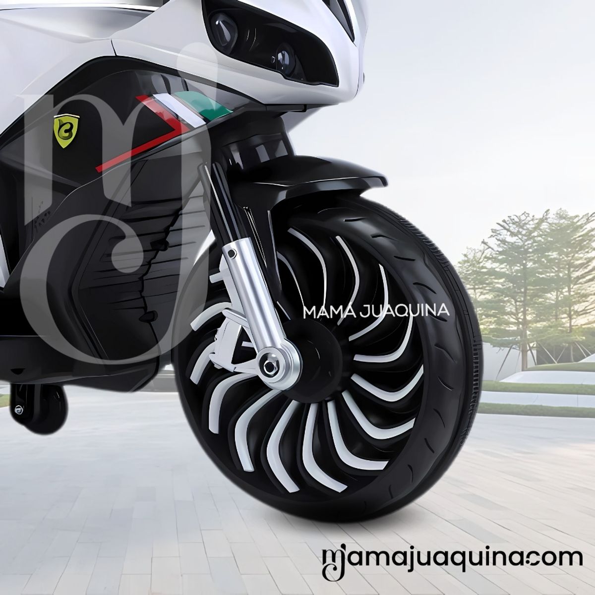 DUCATTI - Trimoto a Batería para Niños «DUCAT ITALY» White